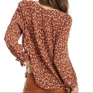 Madewell spring prairie tie sleeve blouse